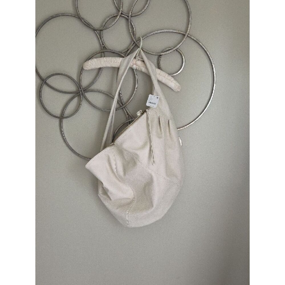 Free People Soft Ivory Hobo Bag with Slouchy Strap - Picture 3 of 10